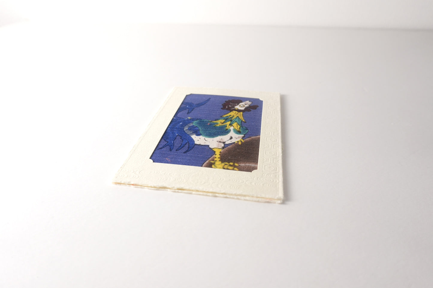 Carte de vœux Kissho Kaden KASHIKO Coq du zodiaque