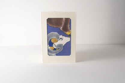 Carte de vœux Kissho Kaden KASHIKO Mouton du zodiaque