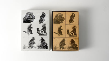 GODZILLA 昭和ゴジラシリーズ  ラバースタンプセット｜公式ライセンス・日本製