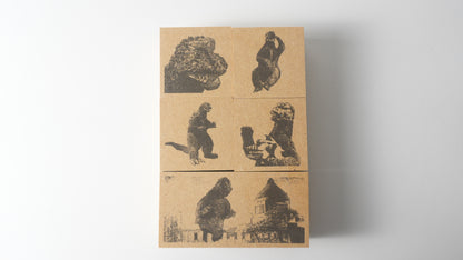 GODZILLA 昭和ゴジラシリーズ  ラバースタンプセット｜公式ライセンス・日本製