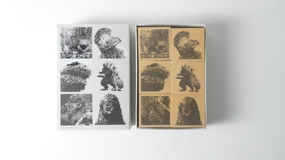 Coffret de tampons en caoutchouc GODZILLA Shin Godzilla Series | Produit sous licence officielle, fabriqué au Japon