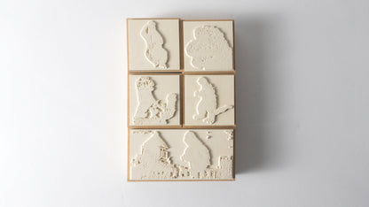 GODZILLA 昭和ゴジラシリーズ  ラバースタンプセット｜公式ライセンス・日本製