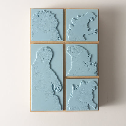 GODZILLA ミレニアムシリーズラバースタンプセット｜公式ライセンス・日本製