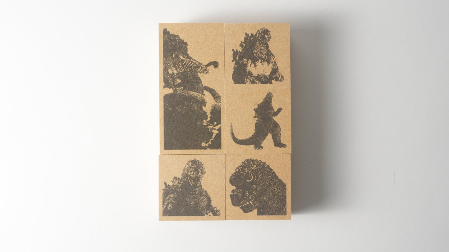 GODZILLA平成・VSゴジラシリーズラバースタンプセット｜公式ライセンス・日本製