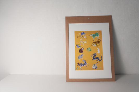 Art Panel SAKURA　ZODIAC（干支）作：山近　泰 | 届いたその日から飾れる