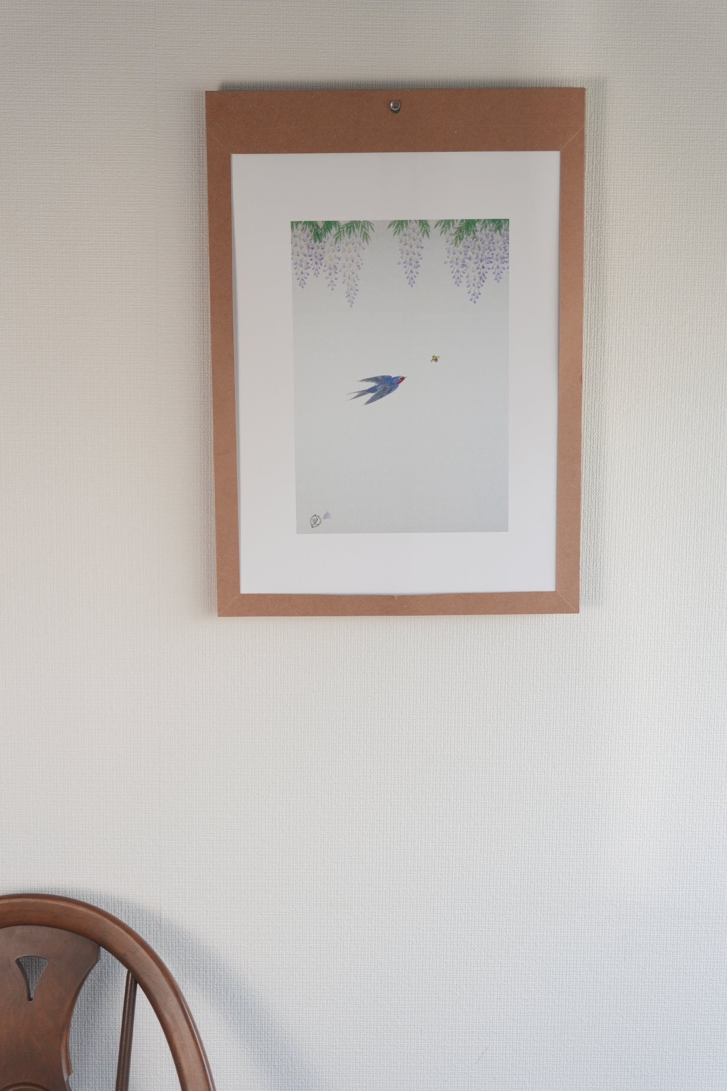 Art Panel SAKURA　FUJI & SWALLOW（藤と燕）作：河田　里美 | 届いたその日から飾れる