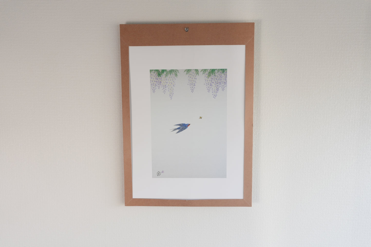Art Panel SAKURA　FUJI & SWALLOW（藤と燕）作：河田　里美 | 届いたその日から飾れる