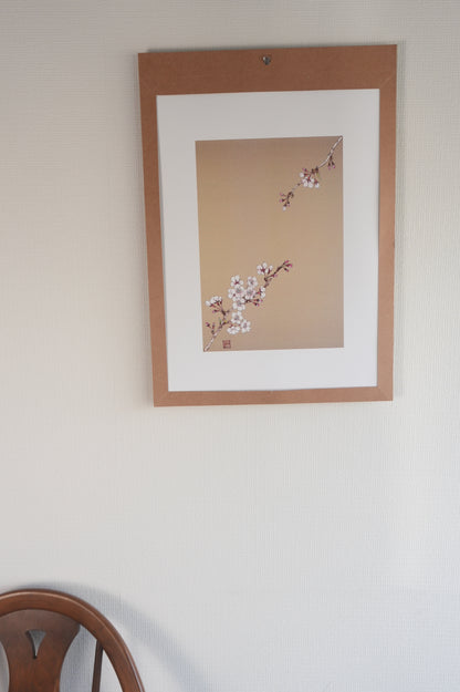 Art Panel SAKURA（桜）作：柴田有希佳｜届いたその日から飾れる