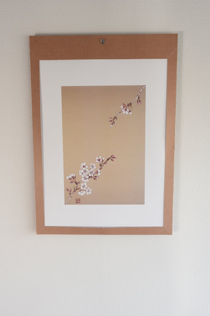 Art Panel SAKURA（桜）作：柴田有希佳｜届いたその日から飾れる