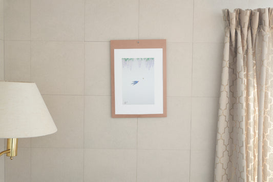 Art Panel SAKURA　FUJI & SWALLOW（藤と燕）作：河田　里美 | 届いたその日から飾れる