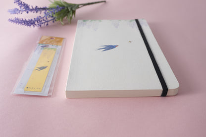 Carnet d'artiste + marque-page feuille d'or | Satomi Kawada, artiste Kutani Ware