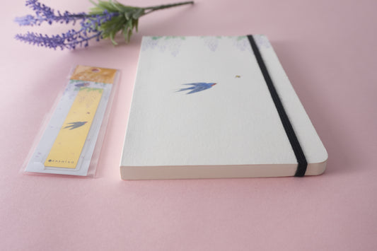 Carnet d'artiste + marque-page feuille d'or | Satomi Kawada, artiste Kutani Ware