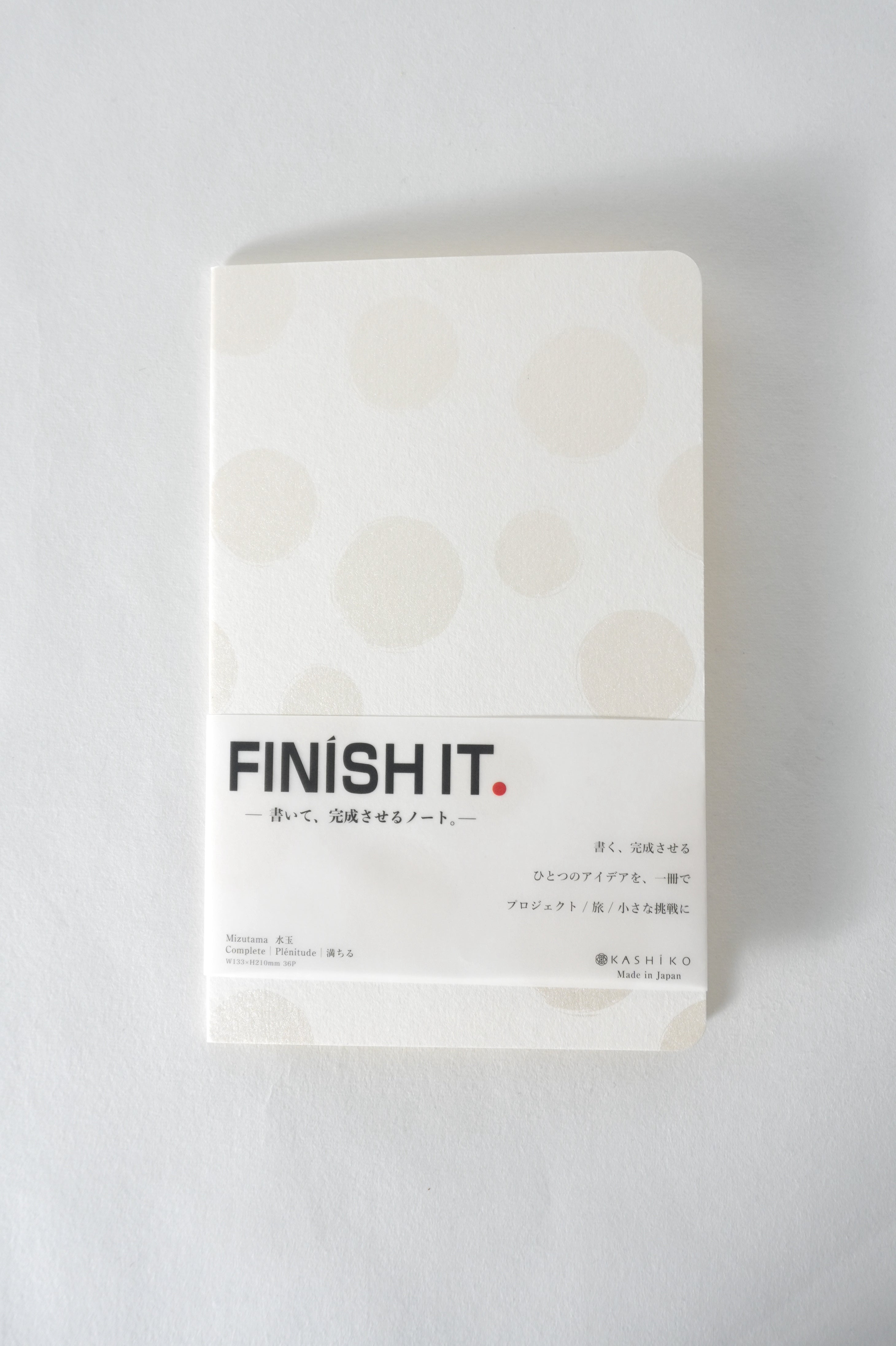 FINISH IT. Notebook｜Mizutama 水玉 | 予約販売受付中 – KASHIKO JAPAN