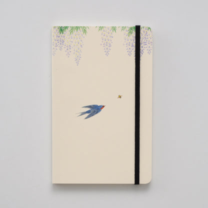Artist Note Book Wisteria and Swallow /japan/135mm×210mm/192Pages 