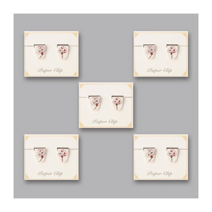 Set of 10 3D Paper Clip Sakura