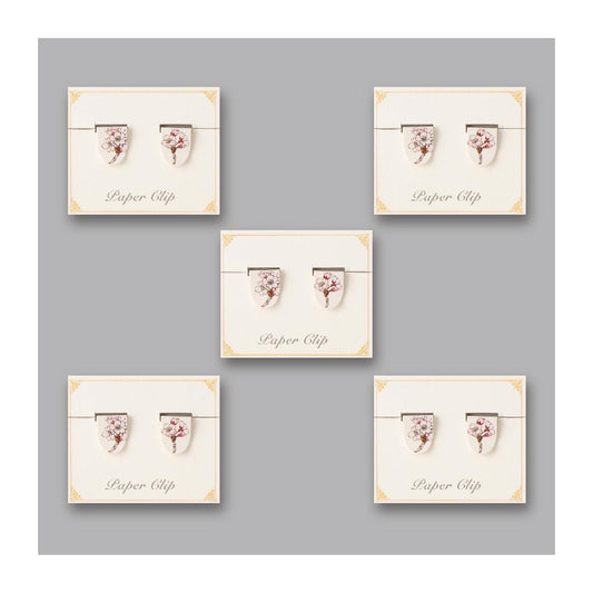 Set of 10 3D Paper Clip Sakura