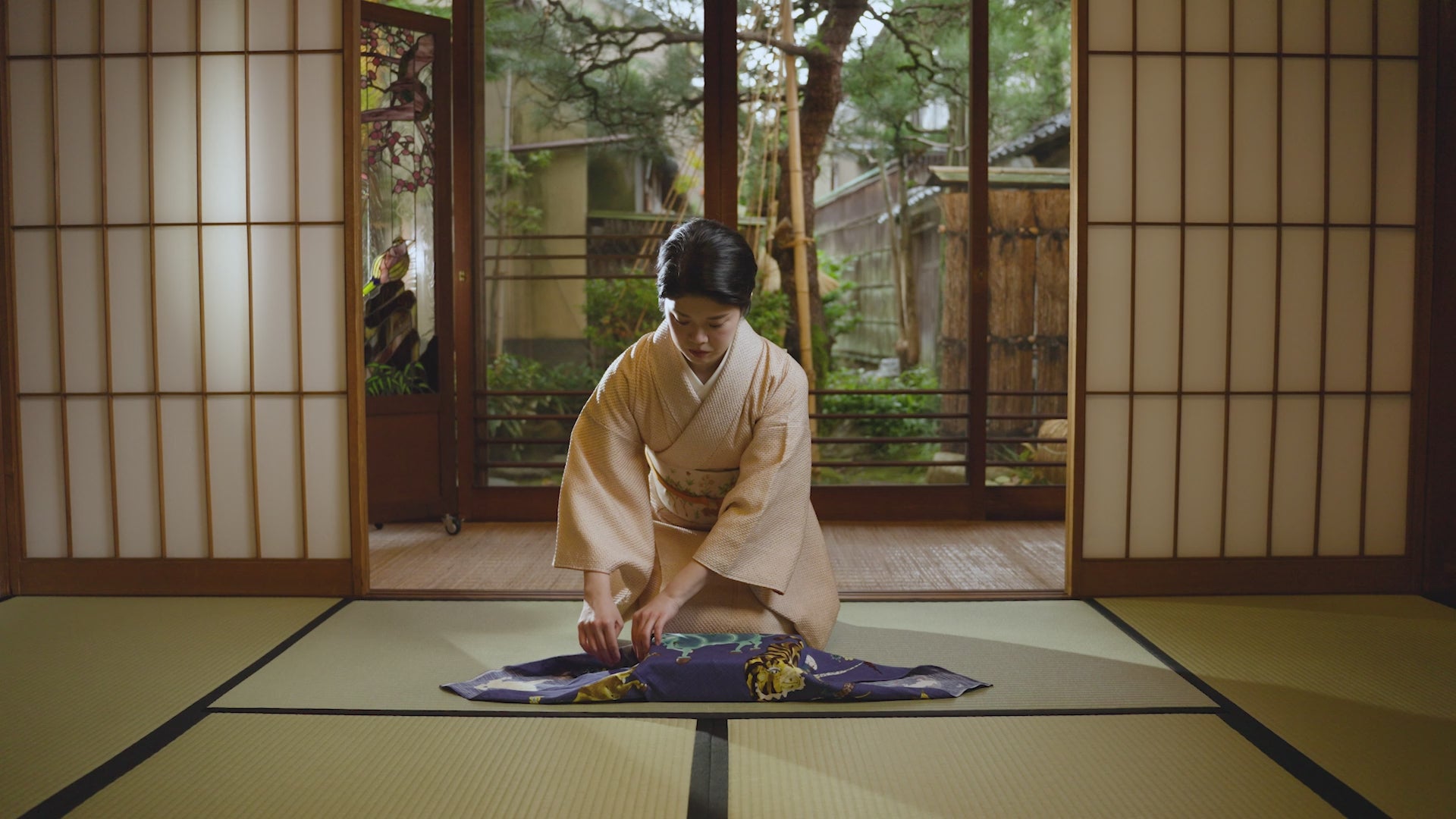 風呂敷｜しっぽう 青緑｜綿100％・70cm・日本製｜mashu KYOTO