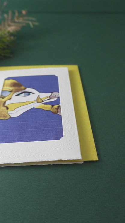 Carte de vœux Kissho Kaden KASHIKO Signe du zodiaque du Cochon